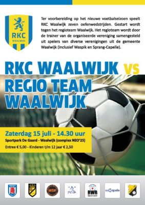 2017 RKC Waalwijk - Regio Team Waalwijk